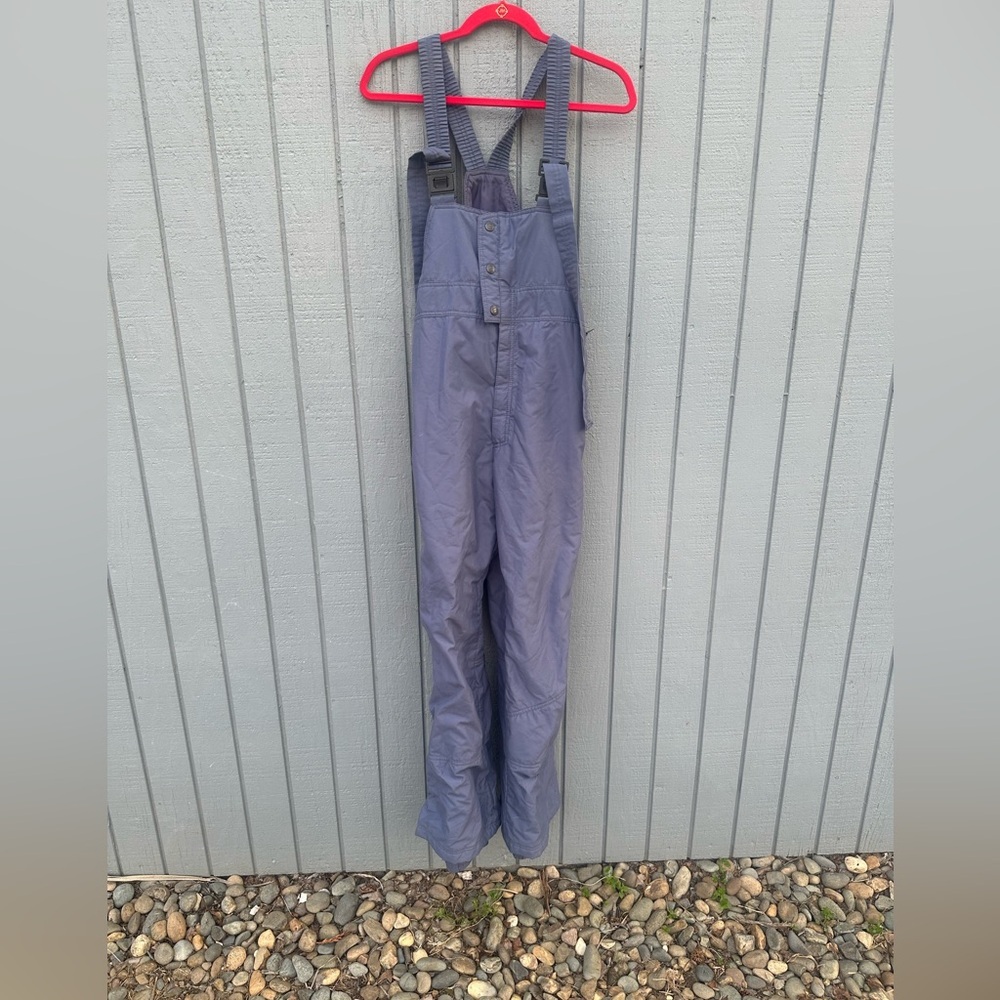 Slate Blue Snow Bib Overalls